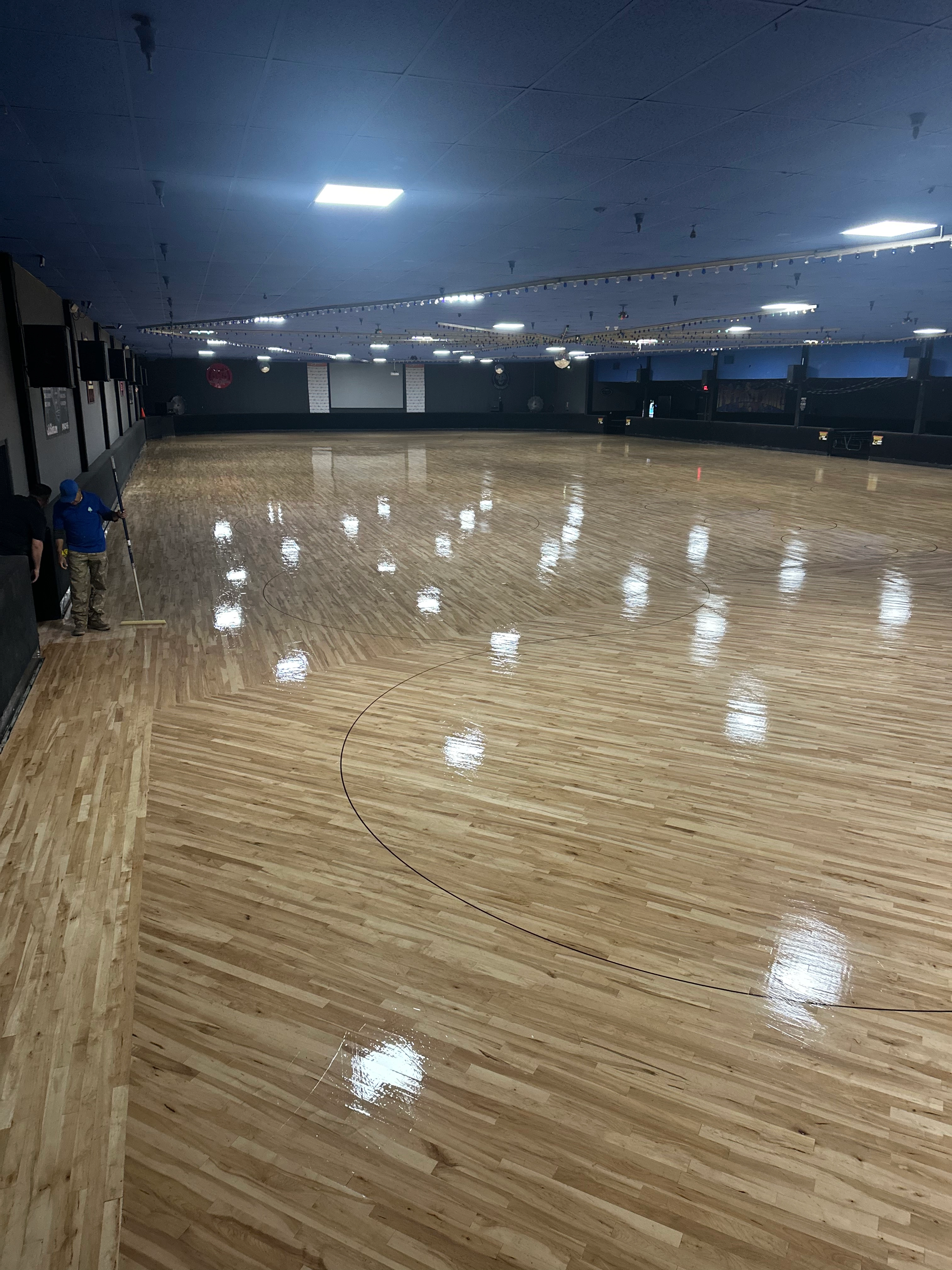 Commercial flooring installation